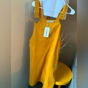 SM Wardrobe Corduroy Overall Mini Dress NWT